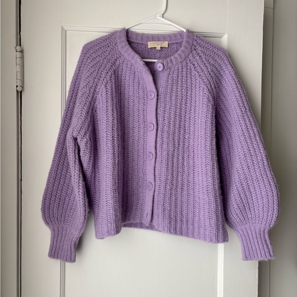 Sezane Emile Cardigan in wisteria - Picture 2 of 8